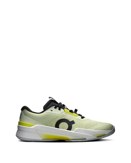 On Shoes Green The Roger Pro Fire Lace-Up Sneakers for men