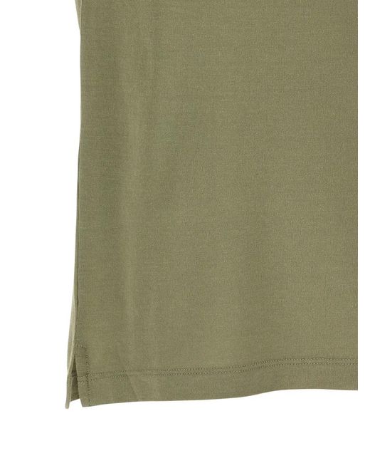 Zanone Green Crew-Neck Short-Sleeve T-Shirt for men