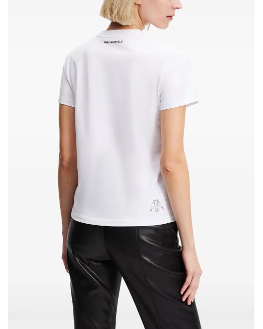 Karl Lagerfeld White Karl Series T-Shirt