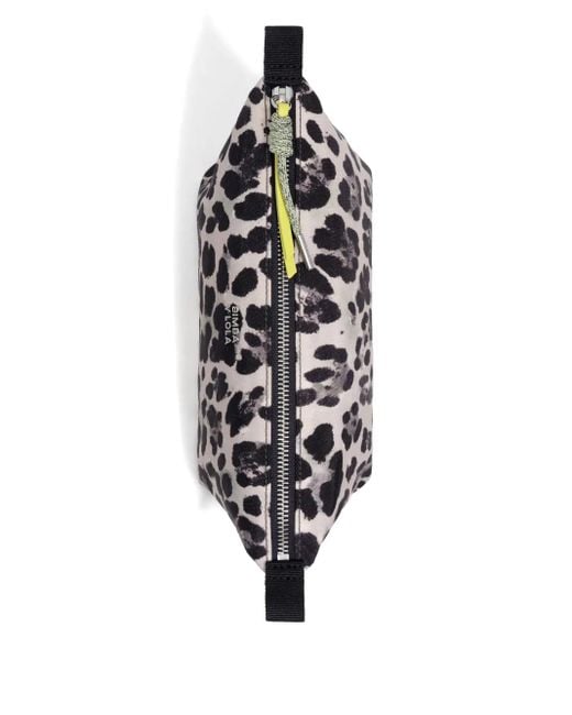 Bimba Y Lola レオパード コスメポーチ White