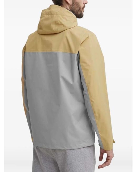 Columbia White Two-Tone Hooded Jacket for men
