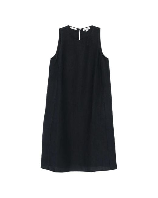 Marc O' Polo Black Sleeveless A-Line Midi Dress