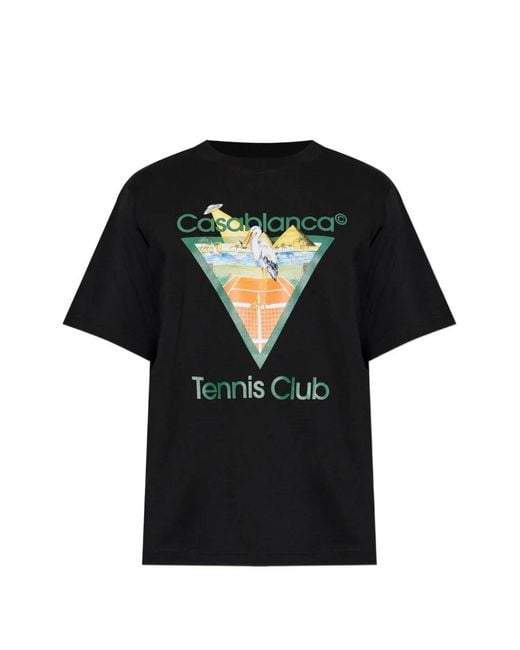 Casablanca Black Classic T-Shirt For for men