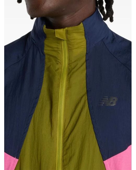 New Balance Green Veste Rc À Design Colour Block for men