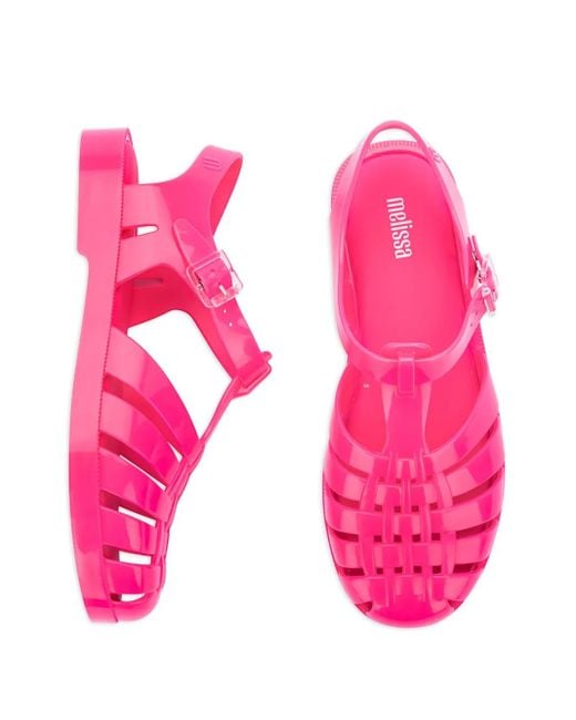 Melissa Pink Strappy Open-Toe Sandals