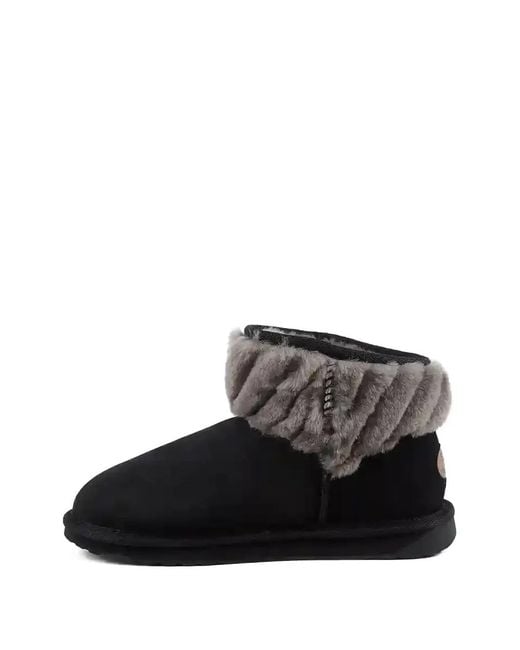 EMU Black Pyke Ankle Boots