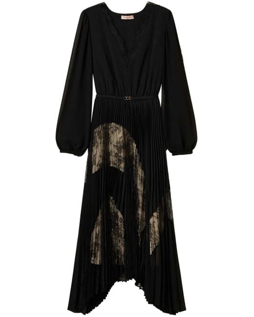 Twinset プリーツ ドレス Black