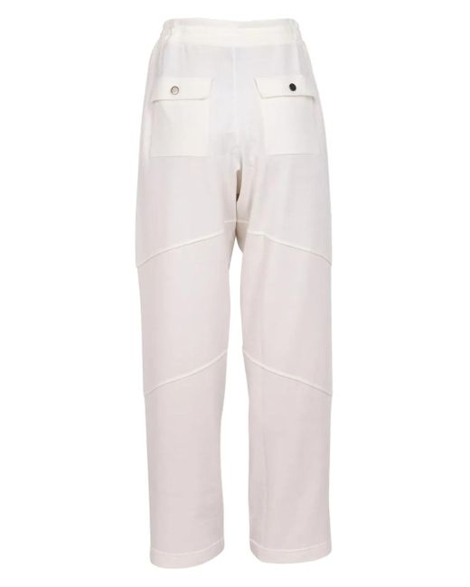 Tom Ford White Drawstring Panelled Trousers