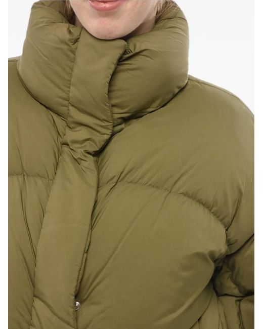 Bacon Green New Order Quilted High-Neck Jacket