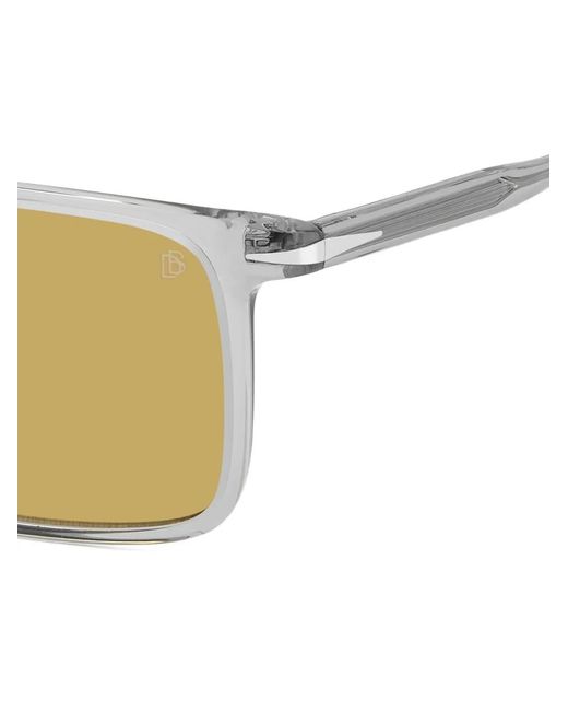 David Beckham Metallic Rectangle-Frame Tinted Sunglasses for men