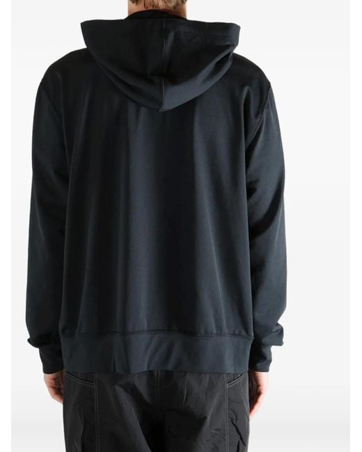 Comme des Garçons Black Ruffled Zip-Up Hoodie for men