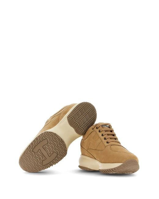 Hogan Brown Interactive Sneakers