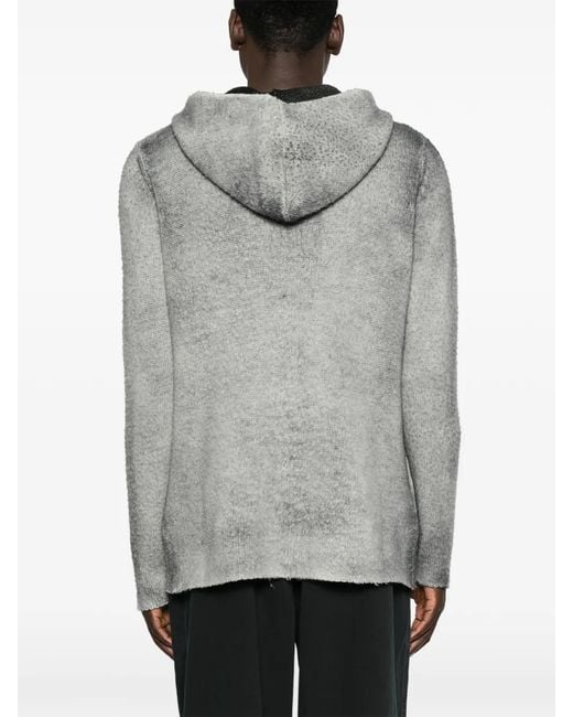 Avant Toi Gray Zip-Up Sweater for men