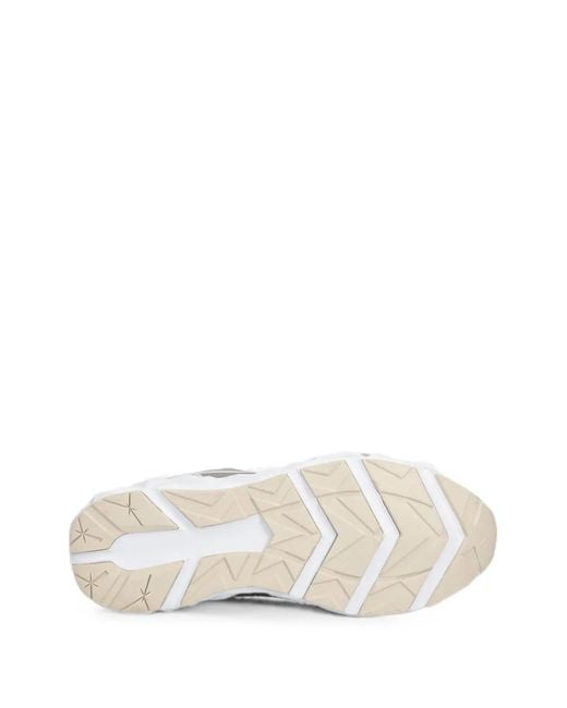 Sneakers Con Inserti E Logo di EA7 in White