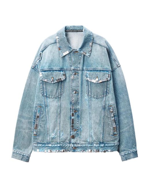 Alexander Wang Blue Klassische Jeansjacke