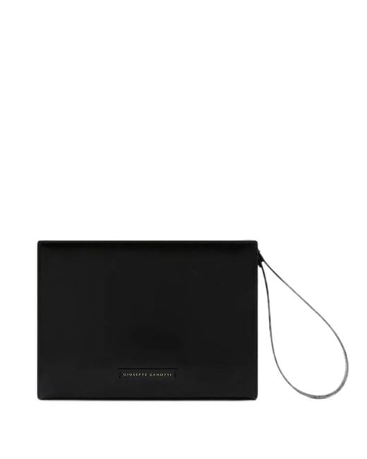 Giuseppe Zanotti Black Viktor Clutch Bag for men