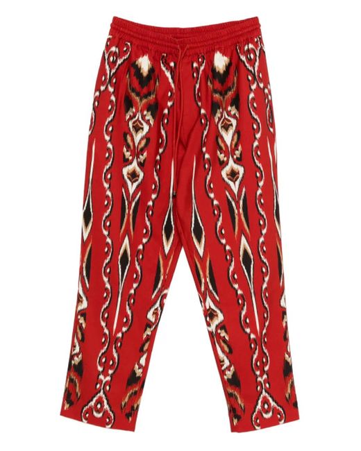 Farm Rio Broek Met Trekkoordtaille in het Red