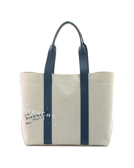 Givenchy Blue Graphic Print Tote Bag