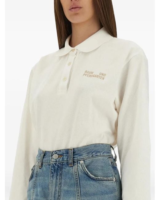 Baum und Pferdgarten Natural Jeanne Long-Sleeve Polo Shirt