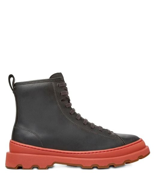 Camper Brutus レースアップ ブーツ Brown