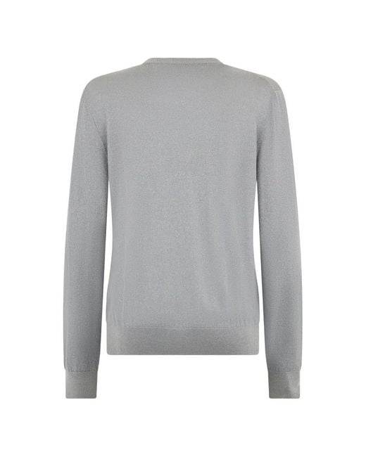 Moorer Gray Piped Cardigan