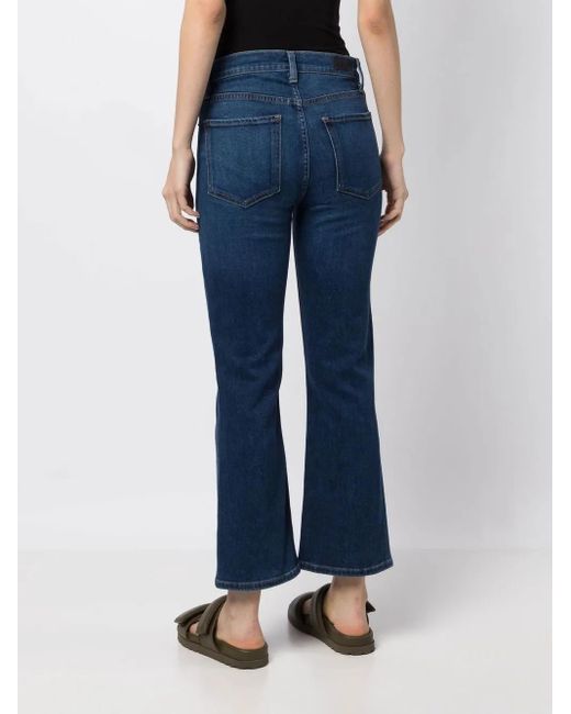 Le Jean Cropped Broek in het Blue