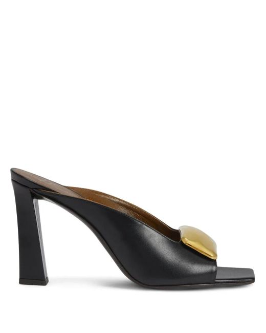 Giuseppe Zanotti Black Mya Stone Sandalen 90mm