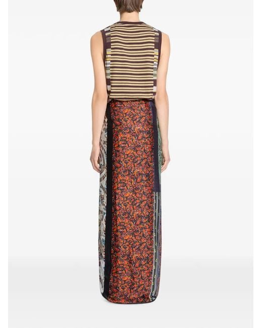 Dries Van Noten Natural Striped Cotton Tank Top for men