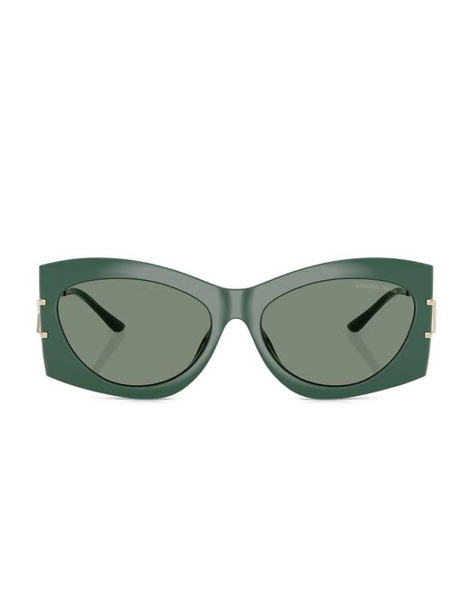 Michael Kors Green Navarra Cat-Eye Sunglasses