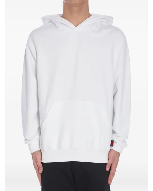 Gucci White Web Hoodie for men