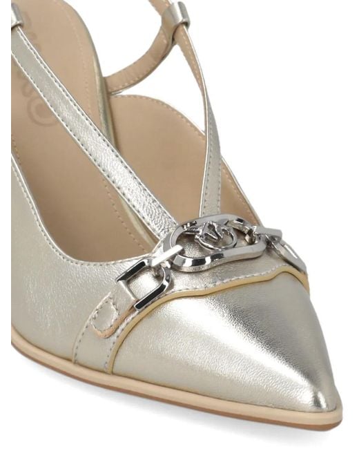 Pinko White Escarpins Lady À Bride Arrière