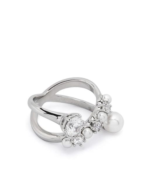Anello Matrix di Swarovski in White