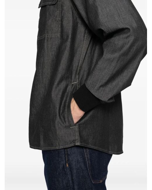 SPORT b. by agnès b. Black Logo-Patch Jacket for men