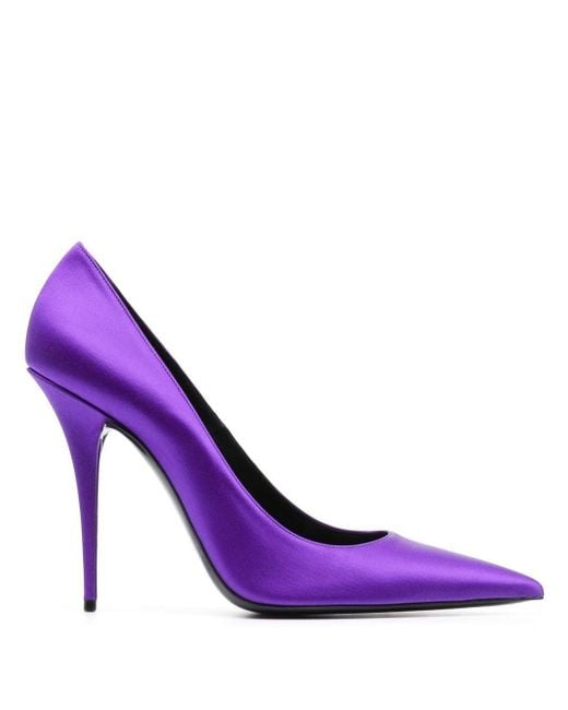 Zapatos con tacón de 110mm de Laurent de color Morado | Lyst