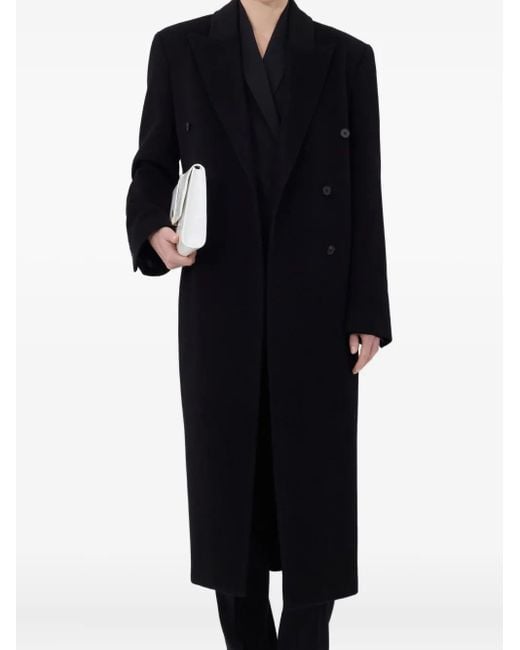Loulou de Saison Black Rosco Double-Breasted Coat