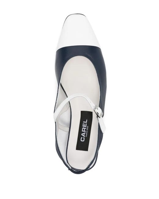 CAREL PARIS White Ballerinas Aus Leder