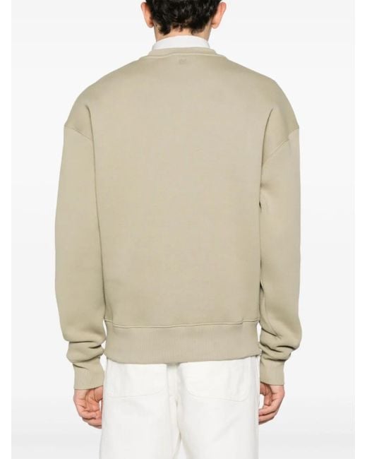 AMI Natural Ami De Coeur Embossed Sweatshirt
