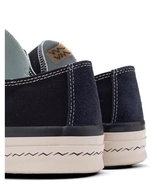 Visvim Blue Contrast-Stitch Sneakers for men