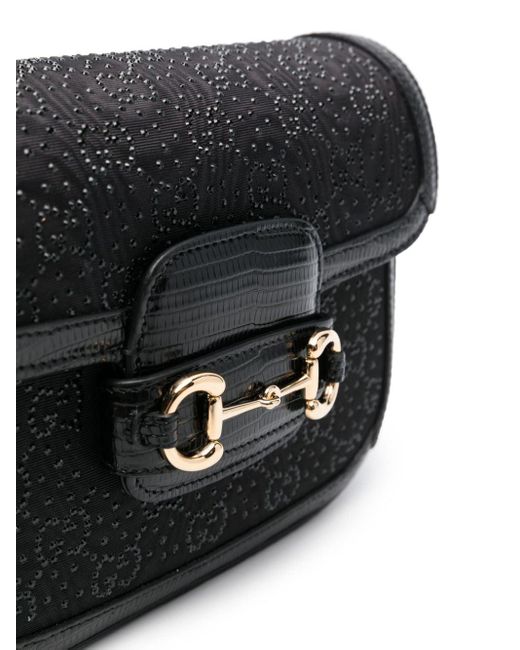 Bolso Horsebit 1955 GG mini Gucci de color Black