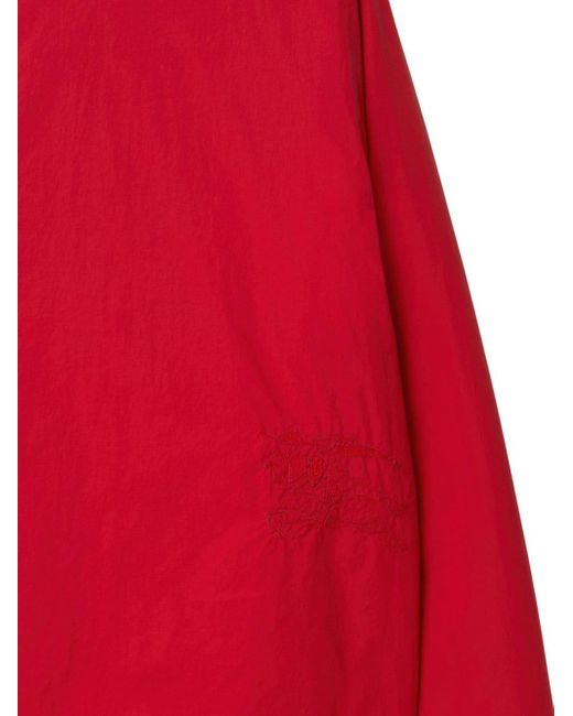Burberry Red Fleece Reversible Rose Jacket