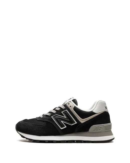 New Balance Black 574 Panelled Low-Top Sneakers