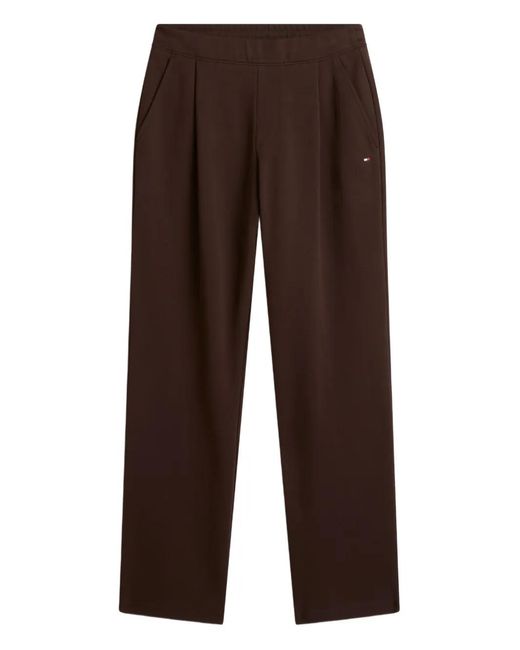 Tommy Hilfiger Brown Logo-Detail Trousers for men