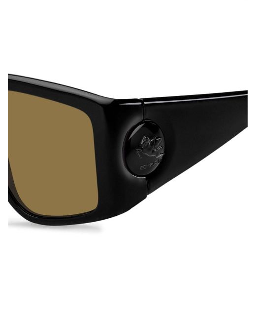 Etro Black Pegaso-motif Oversize-frame Sunglasses