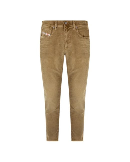 DIESEL Natural Slim-Fit Corduroy Trousers for men