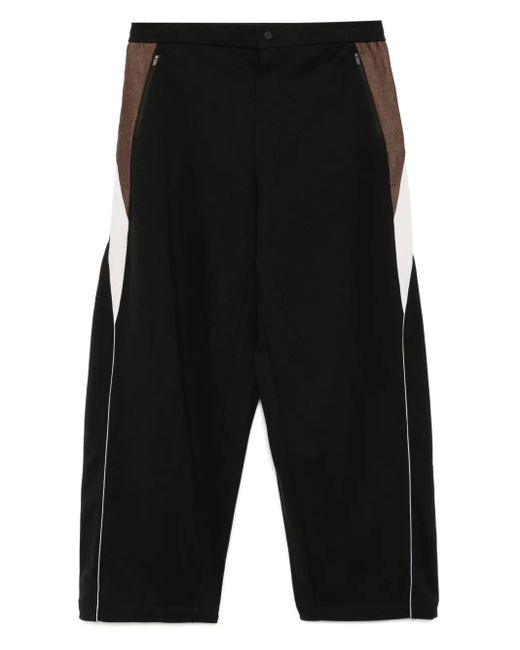CROQUIS Gebreide Broek Met Zijstreep in het Black voor heren