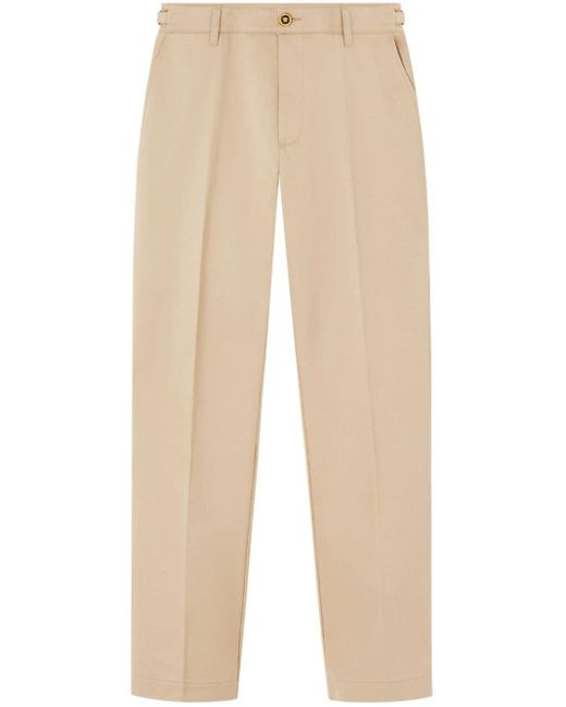 Versace Natural Tapered-leg Chino Trousers for men