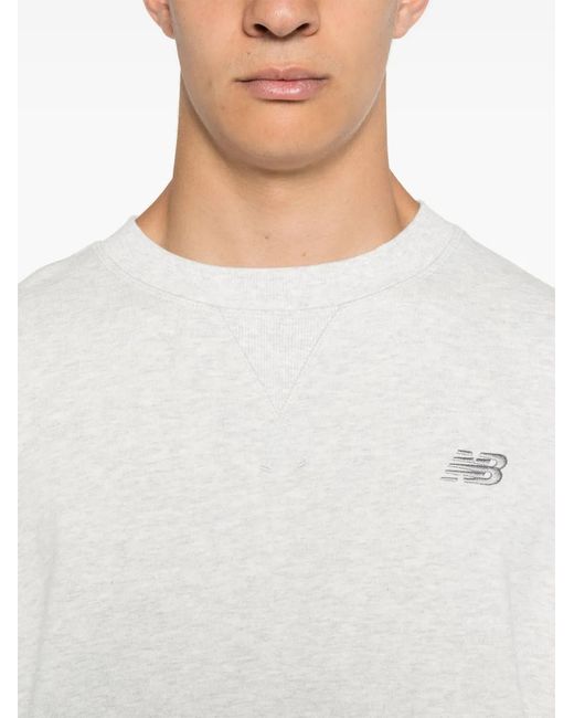 New Balance White Athletics Sweatshirt for men