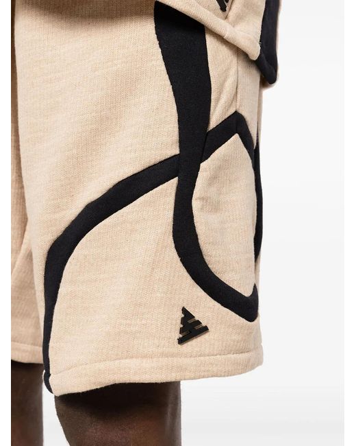 Amir Slama Natural Two-Tone Cotton Shorts for men