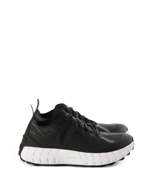Norda Black Lace Up Sneakers for men
