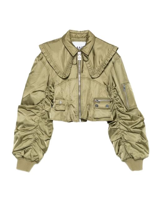 Ganni Light Jackets in het Green